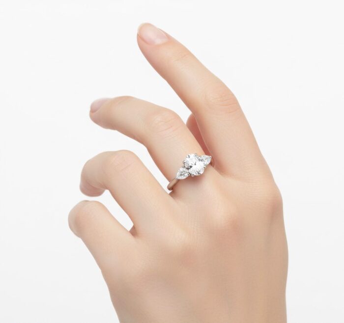 Three Stone  Engagement Ring - Image 3
