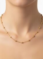 Yellow Gold Beaded Chain - Image 2