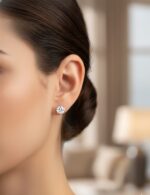Classic Solitaire Stud Earrings - Image 3