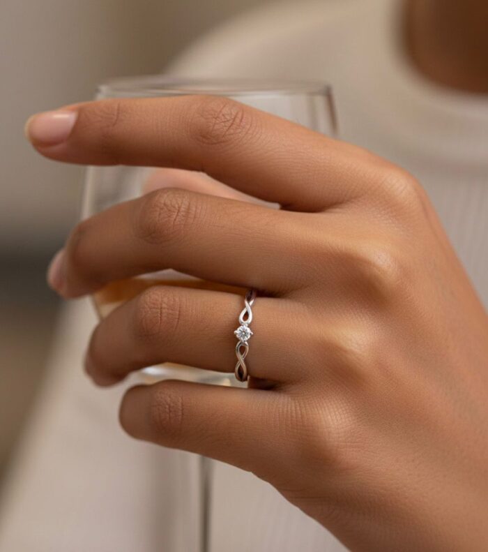 Infinity Diamond Ring - Image 4