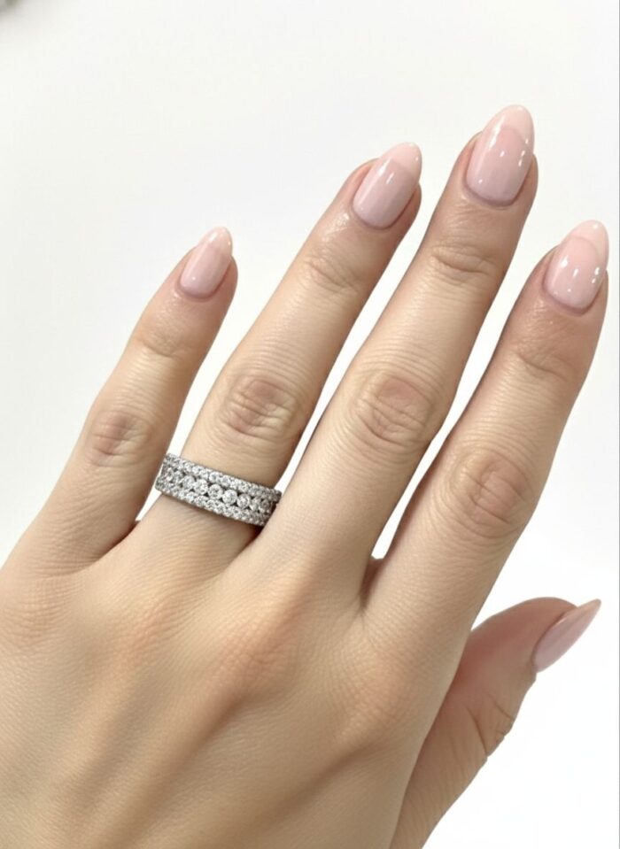 Diamond Wedding Band - Image 4