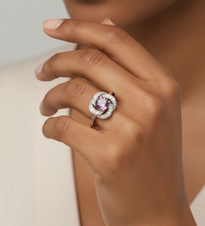 Silver Ring witht Gemstone (Alexandrite) - Image 2