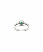 Silver Ring with Gemstone (Emerald) - Image 3