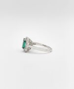 Silver Ring with Gemstone (Emerald) - Image 3