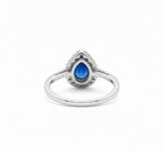 Silver Ring with Blue Sapphire - Image 3