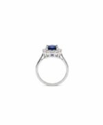 Silver Ring with Gemstone (Blue Sapphire) - Image 3