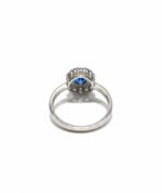 Silver Ring with Gemstone (Blue Sapphire) - Image 4