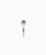 Silver Ring with Gemstone (Emerald) - Image 4