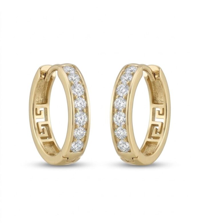 Gold Hoop Earrings - Image 2