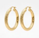 Gold Hoop Earrings - Image 2