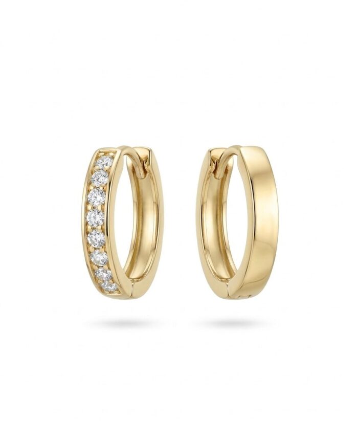 Gold Hoop Earrings - Image 3
