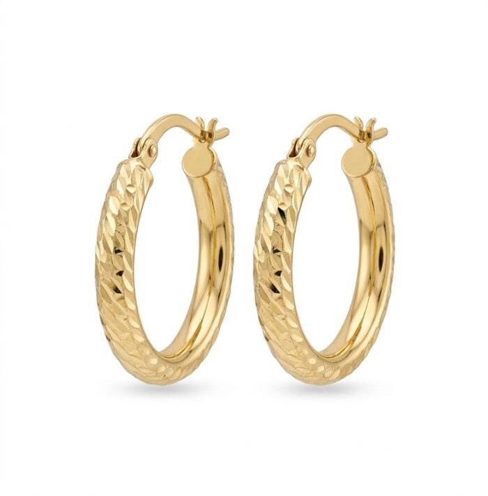 Gold Hoop Earrings - Image 2