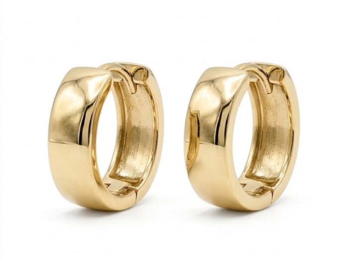 Gold Hoop Earrings - Image 4