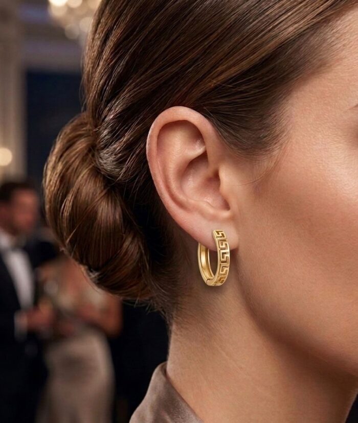 Gold Hoop Earrings - Image 5